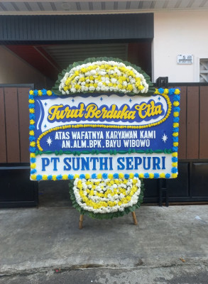 Papan Bunga Duka di Kawalu